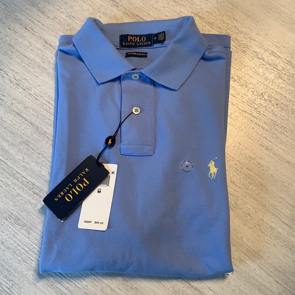 Men’s Ralph Lauren blue polo with tags